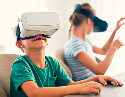 niños realidad virtual