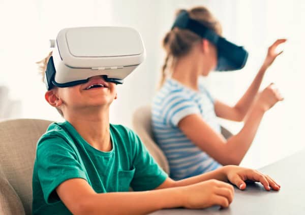 niños realidad virtual