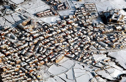 pueblo nevado