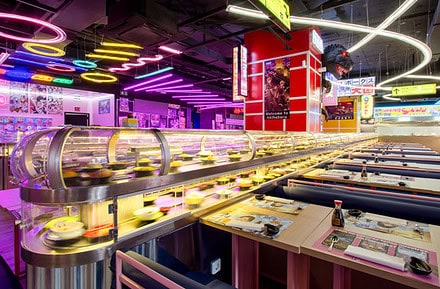 Running Sushi in Akihabara