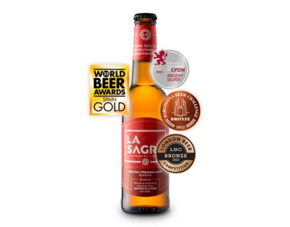 LA SAGRA Premium Lager_Medalla Oro World Beer Awards 2022