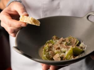 'Cappellacci Verdi, burro e Parmigiano Reggiano 24 Mesi’