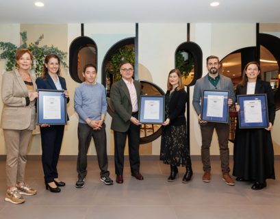 Gina Noguer, directora del Riu Playa Park, Tina Ferrer, directora del Riu San Francisco, Gabriel Vázquez, chef Corporativo de RIU
