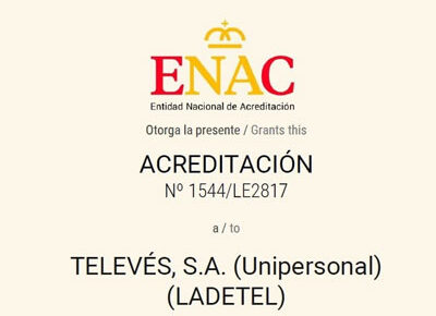 Ladetel de Televés obtiene acreditación ENAC para ensayos Nb