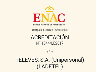 Ladetel de Televés obtiene acreditación ENAC para ensayos Nb