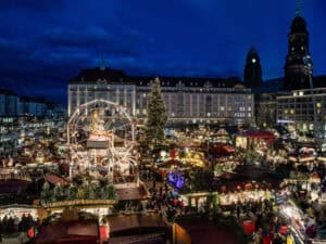 Panorámica de mercados navideños