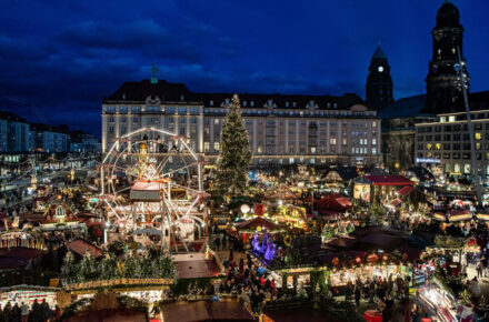 Panorámica de mercados navideños