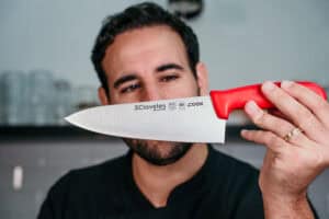 Cuchillo profesional de la línea Cook de 3Claveles con mango de polipropileno de alta resistencia para cocina HORECA
