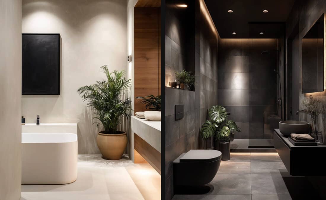 Es importante elegir bien las plantas Incluso en baños sin ventana o con poca luz natural. Fuente: Gira